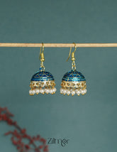 ZI1011283 - Meenakari Jhumka Earrings 4-Zilmor